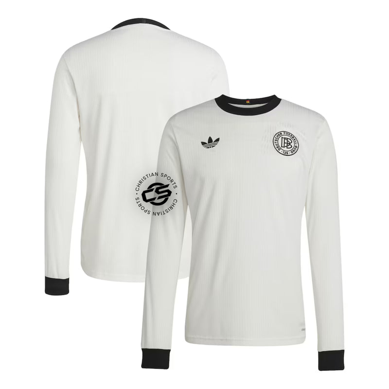 Camisa Alemanha Home 125TH 25/26 - Adidas Torcedor - Manga Comprida