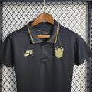 Camisa Polo Brasil Black x Gold 22/23 - Versão Feminina