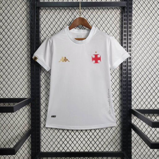 Camisa Vasco Goleiro 23/24 - Kappa Torcedor Feminina  - Branca
