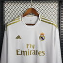 Camisa Real Madrid Home 19/20 - Versão Retro Manga Comprida