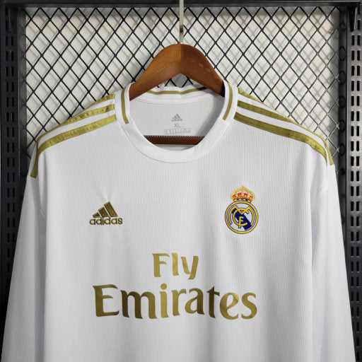 Camisa Real Madrid Home 19/20 - Versão Retro Manga Comprida