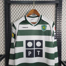 Camisa Sporting Portugal Home 01/03 - Versão Retro - Manga Comprida