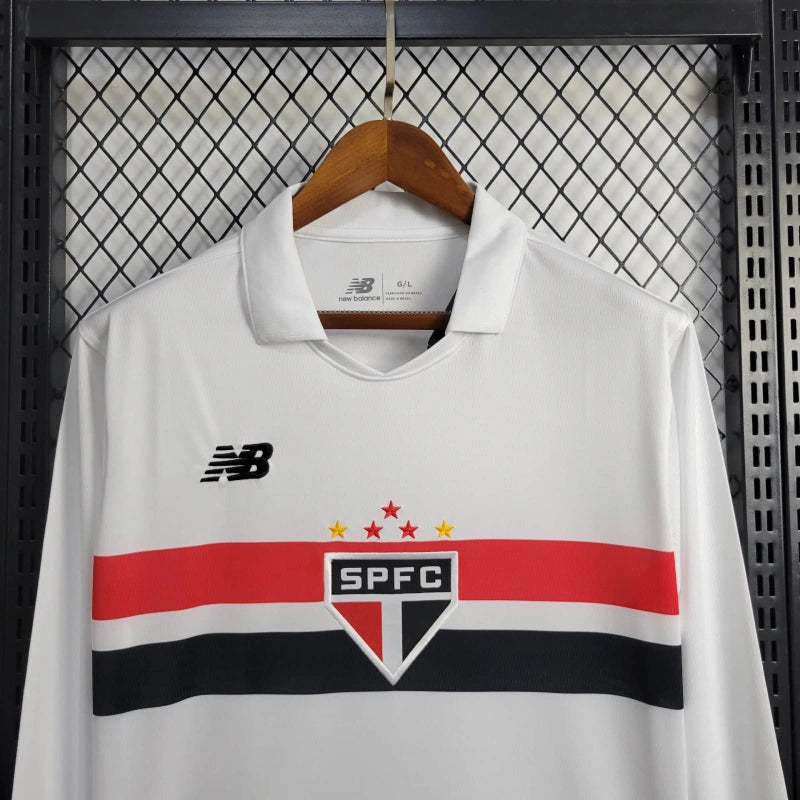 Camisa São Paulo Titular 24/25 - Adidas Manga comprida - Lançamento