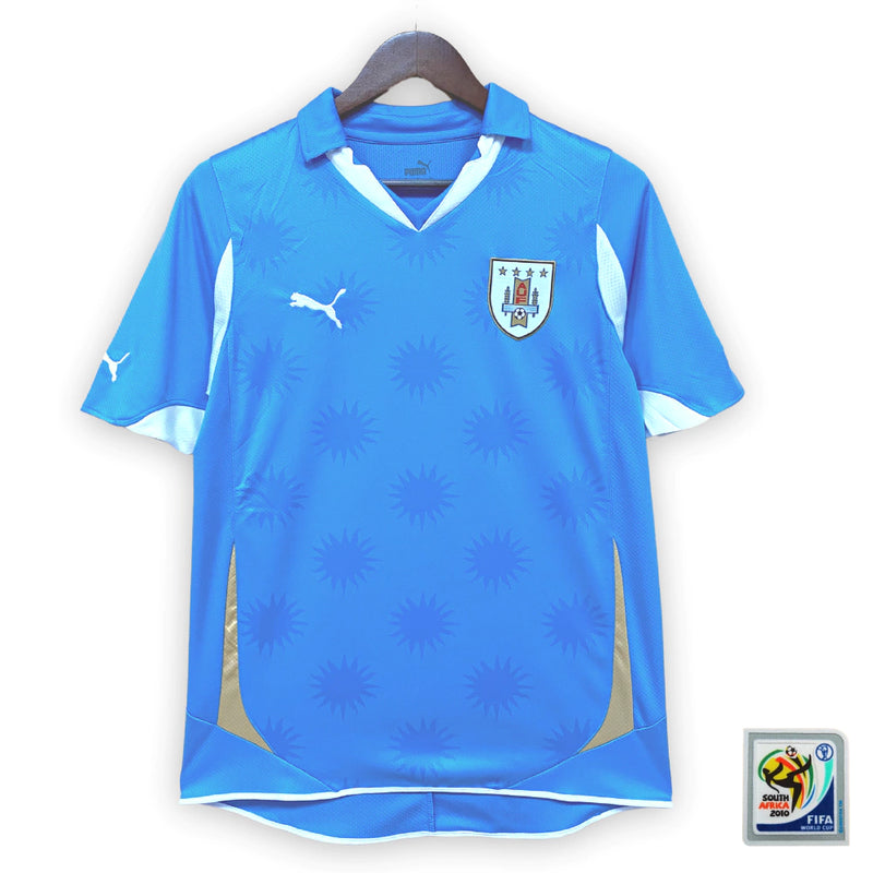 Camisa Uruguai Titular 2010 + Patchs - Retro