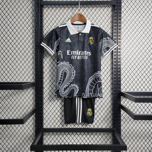 Kit Infantil Real Madrid x Dragão 23/24 - Preto
