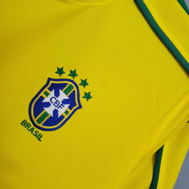 Camisa Brasil Home 1998 - Versão Retro