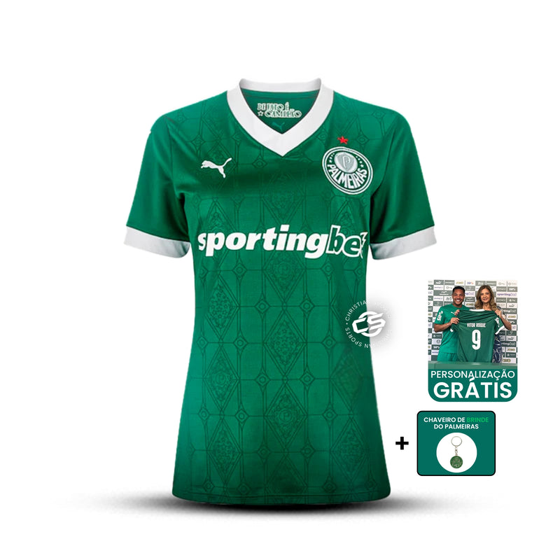 Pré Venda - Camisa Palmeiras Home 25/26 - Puma Torcedor - Feminino