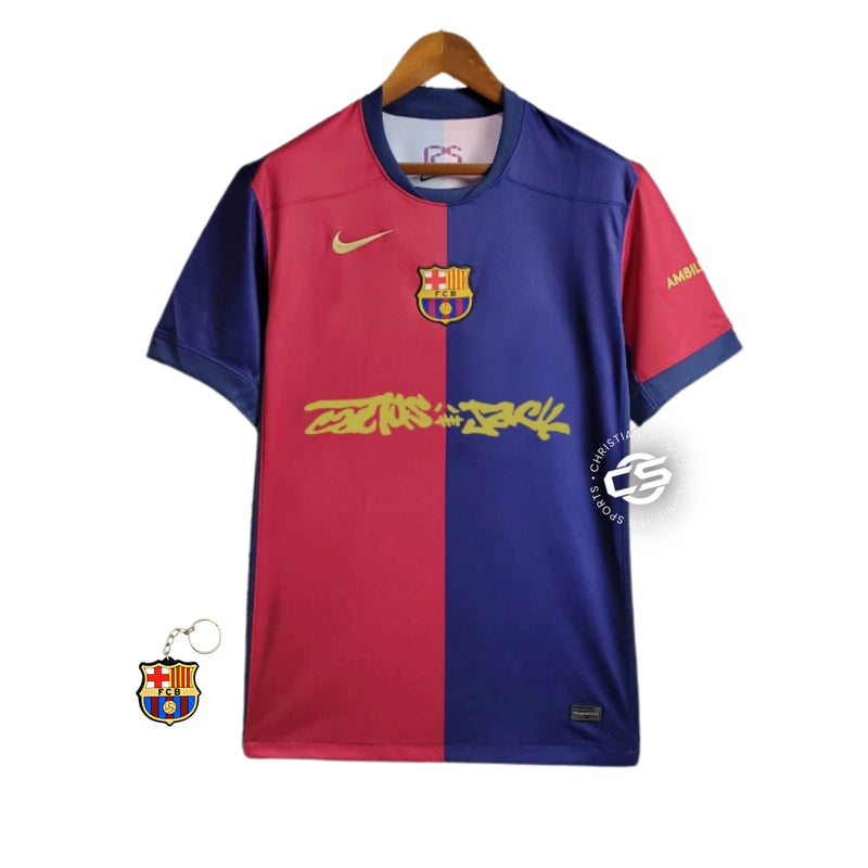 Camisa Barcelona Home x Travis Scott 25/26 - Nike Torcedor Masculina - Lançamento