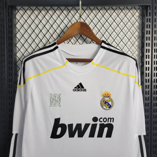 Camisa Real Madrid Home 09/10 - Versão Retro Manga Comprida