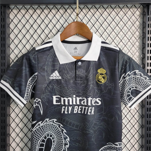 Kit Infantil Real Madrid x Dragão 23/24 - Preto