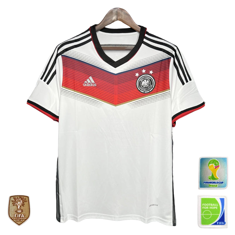 Camisa Alemanha Titular 2014 + Patchs - Retro