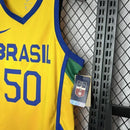 Regata NBA Brasil Olimpíadas 2024 Amarelo - Nike
