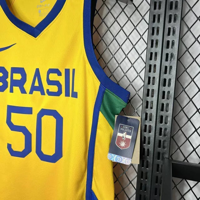 Regata NBA Brasil Olimpíadas 2024 Amarelo - Nike