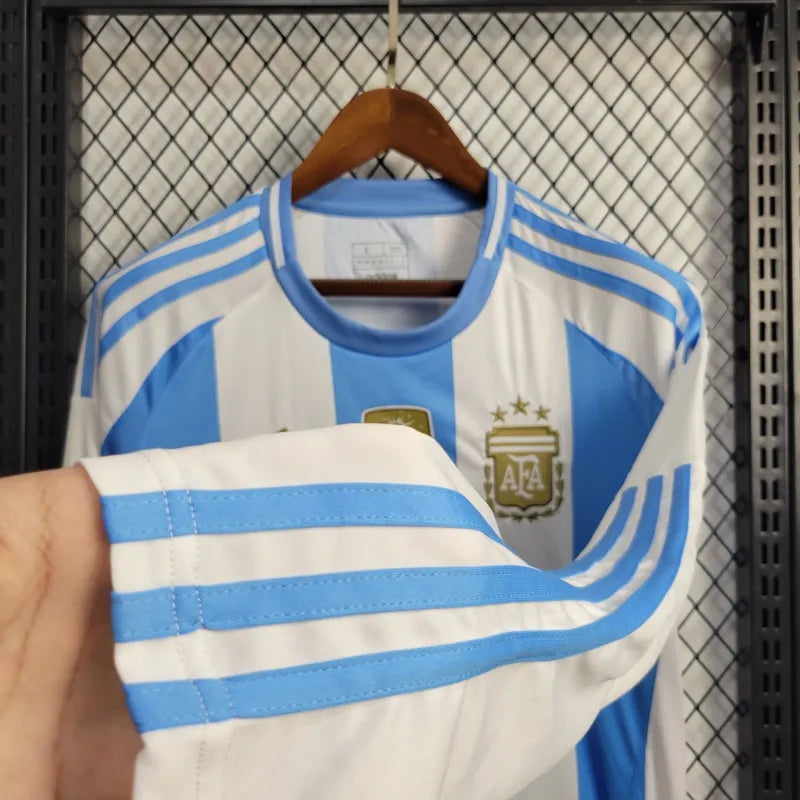 Camisa Argentina Home 24/25 Copa América - Adidas Manga comprida - Lançamento