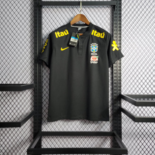 Polo de Viagem Brasil 22/23 - Nike Masculina - Preto