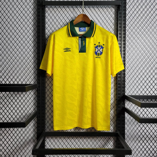 Camisa Brasil Home 91/93 - Versão Retro