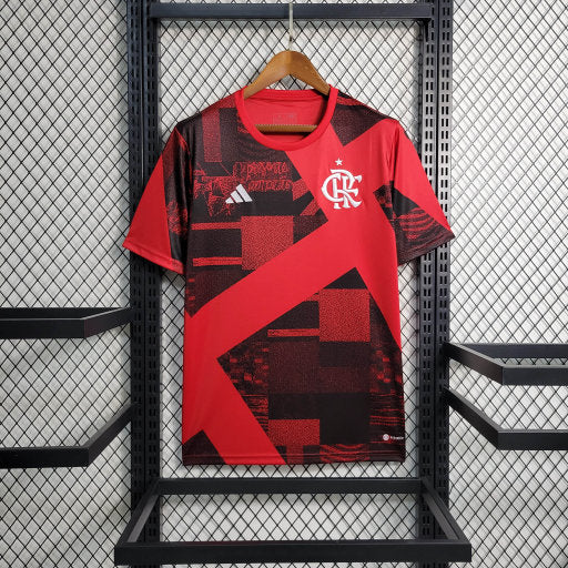 Camisa Flamengo Pré Jogo 23/24 - Adidas Torcedor Masculina - Lançamento