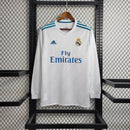 Camisa Real Madrid Home 17/18 - Versão Retro Manga Comprida