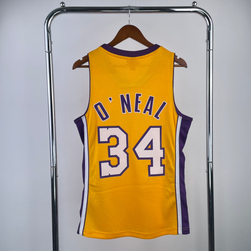 Regata NBA Lakers 99/01 - Gold Hardwood - Mitchell & Ness