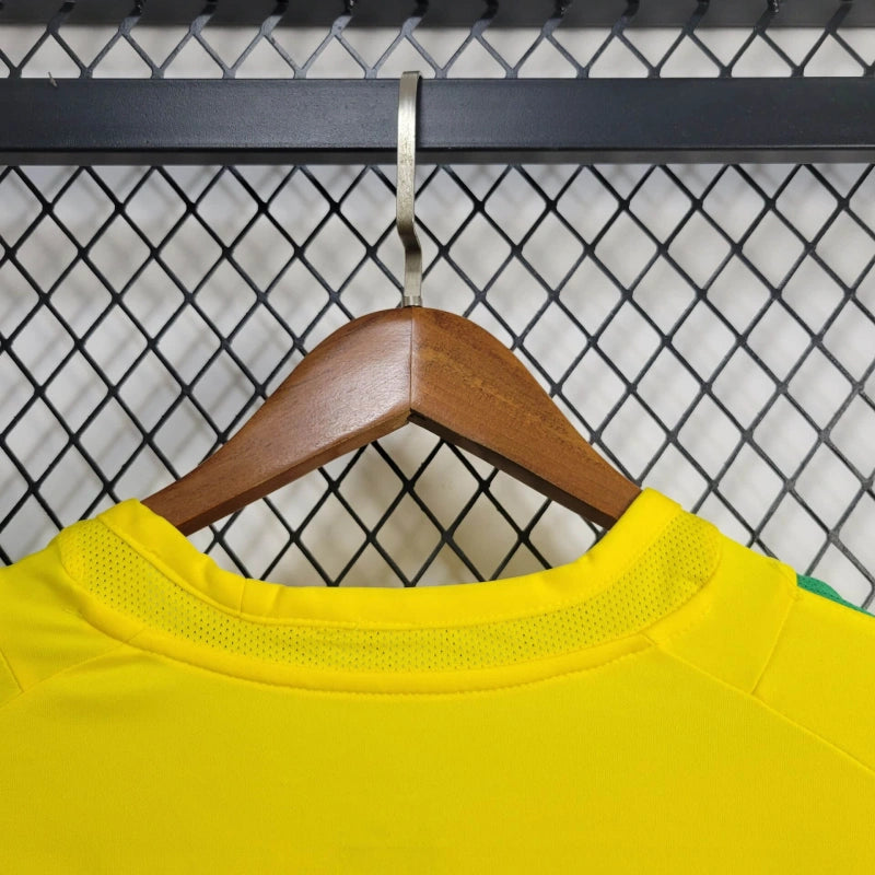 Camisa Brasil Home 2002 - Retro - Manga Comprida