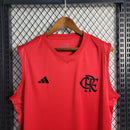 Regata Flamengo Treino 23/24 - Adidas Torcedor Masculina - Vermelho