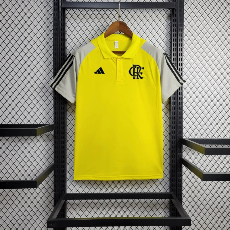 Camisa Polo Flamengo Viagem 24/25 - Amarelo - Lançamento