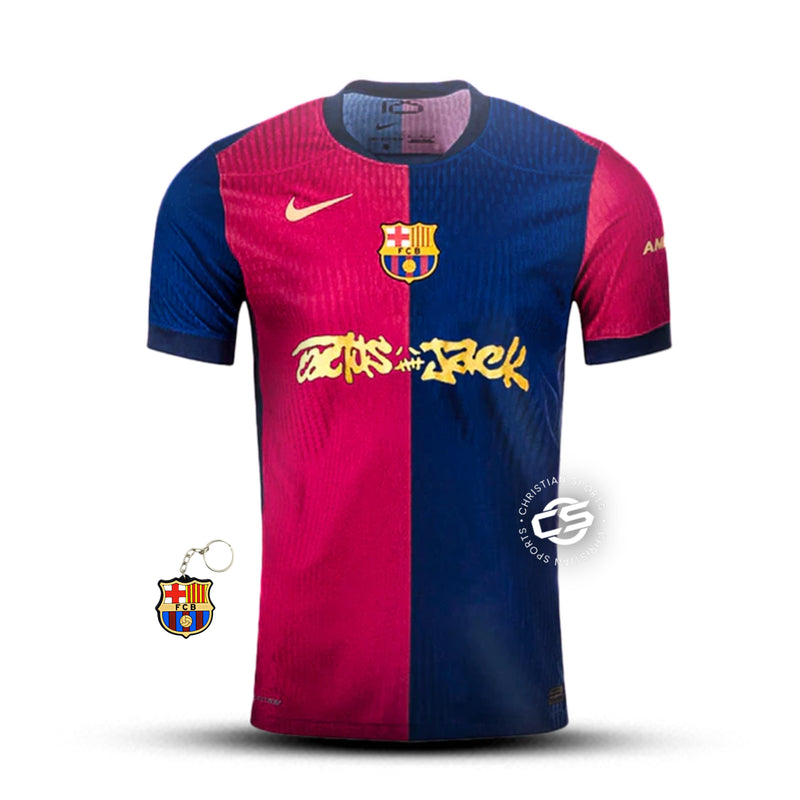 Camisa Barcelona Home x Travis Scott 25/26 - Nike Jogador Masculina - Lançamento