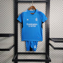 Kit Infantil Real Madrid Goleiro 23/24 - Azul