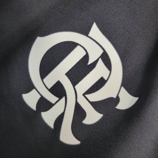 Jaqueta Corta Vento Flamengo 22/23 - Lançamento - Preto e Branco