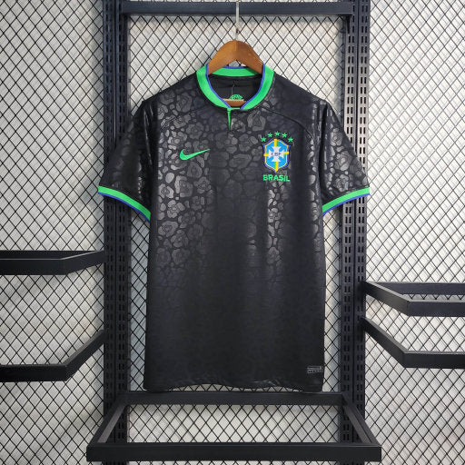 Camisa Brasil Leopardo Negro 22/23 - Nike Torcedor Masculina