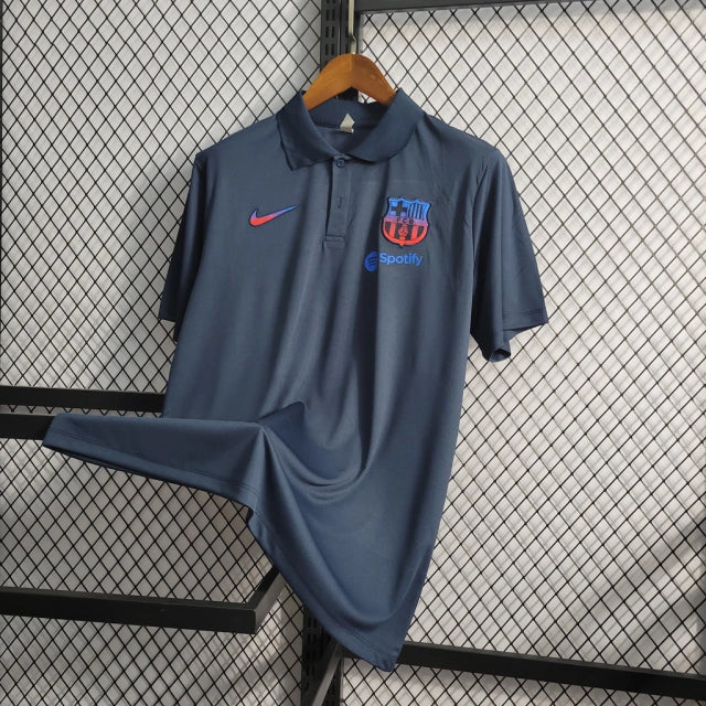Camisa Barcelona Viagem 23/24 - Polo Nike Masculina - Lançamento