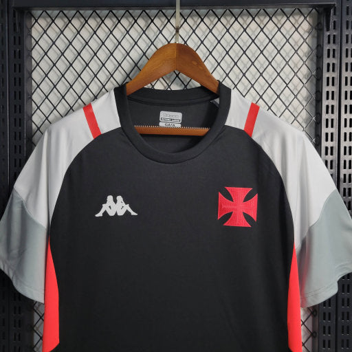 Camisa Vasco Treino 23/24 - Kappa Torcedor Masculina - Preto