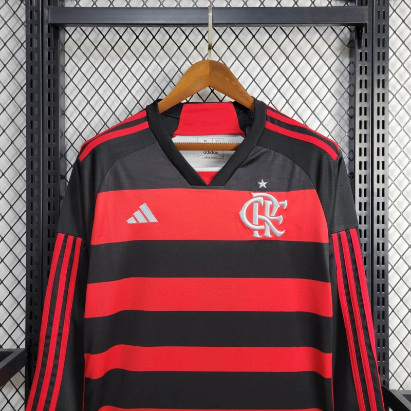 Camisa Flamengo Home 24/25 - Adidas Manga comprida - Lançamento