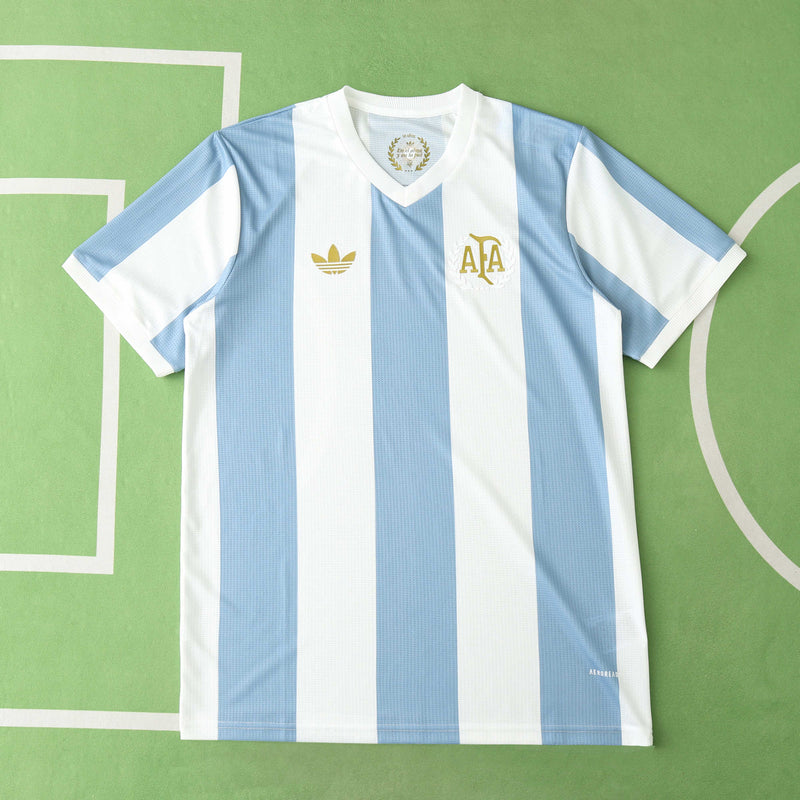 Camisa Argentina Home 50th 25/26 Copa América - Adidas Torcedor Masculina - Lançamento