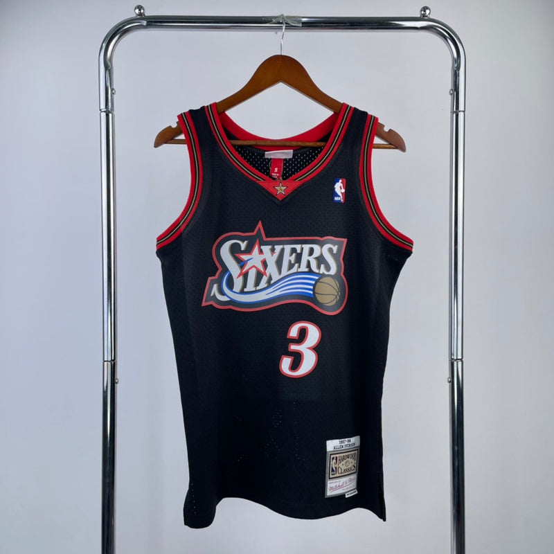 Regata NBA Philadelphia 76ers Black 97/98 - Iverson 3 - Mitchell & Ness