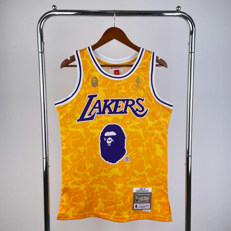 Regata NBA Lakers BAPE×M&N - Hardwood Classics