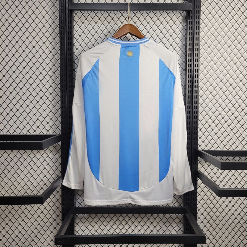 Camisa Argentina Home 24/25 Copa América - Adidas Manga comprida - Lançamento