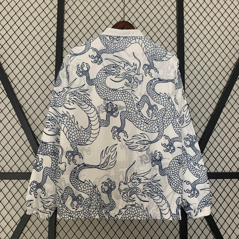 Jaqueta Corta Vento Reversível Real Madrid Dragão 23/24 - Branca