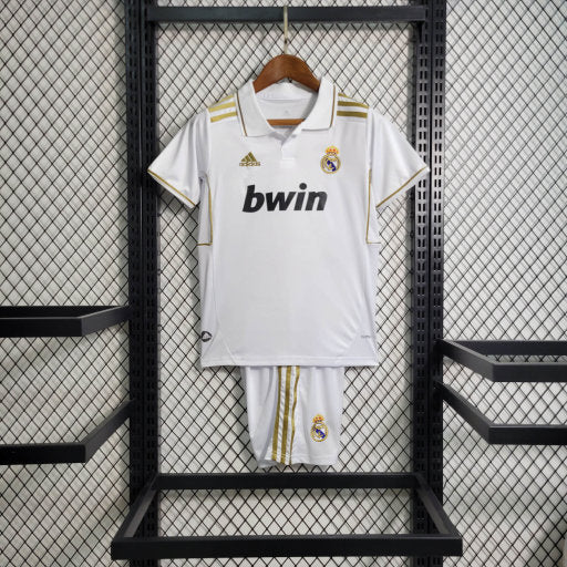 Kit Infantil Real Madrid Home 11/12 - Retro