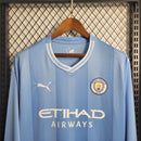 Camisa Manchester City Home 23/24 - Versão Manga Comprida