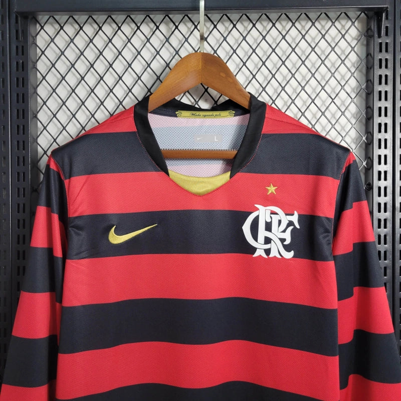 Camisa Flamengo Titular 08/09 - Versão Retro - Manga Comprida