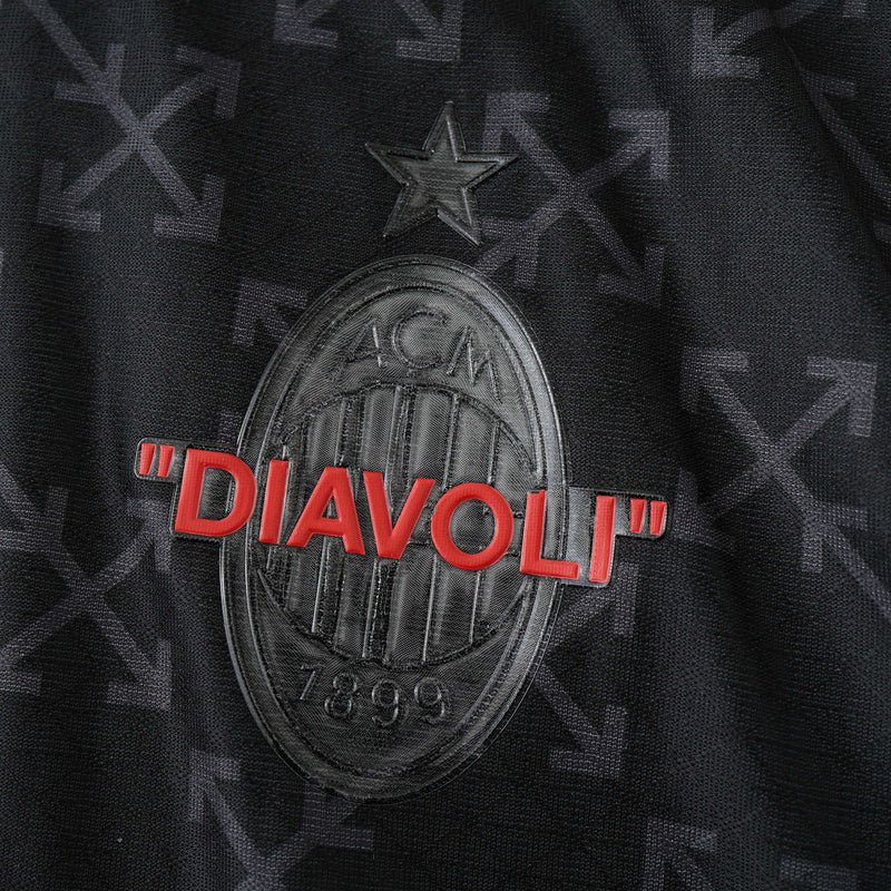 Camisa AC Milan x Off White 25/26 - Torcedor Masculina - Lançamento