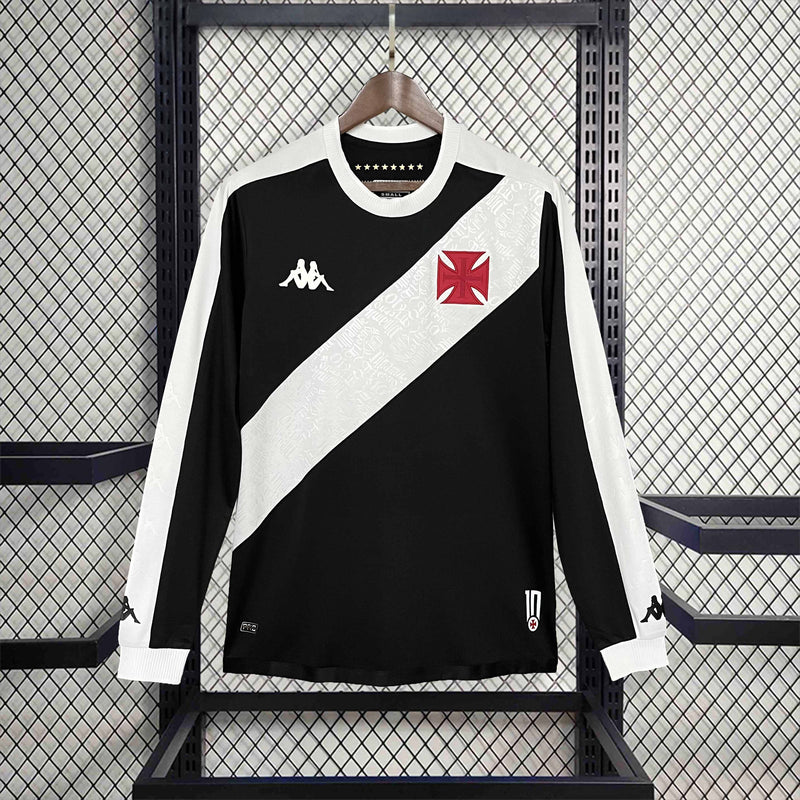 Camisa Vasco Home 24/25 - Kappa Manga comprida - Lançamento