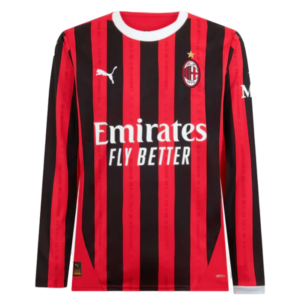 Camisa AC Milan Home 24/25 - Puma Manga comprida - Lançamento