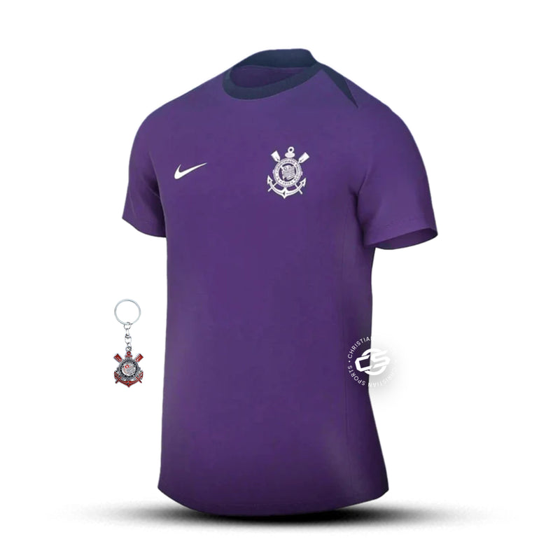 Camisa Corinthians Treino 25/26 - Nike Torcedor Masculina - Lançamento