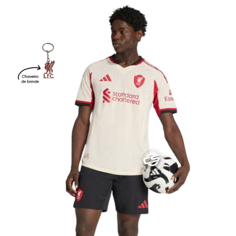 Camisa Adidas Liverpool FC Away 2025/26 Jogador