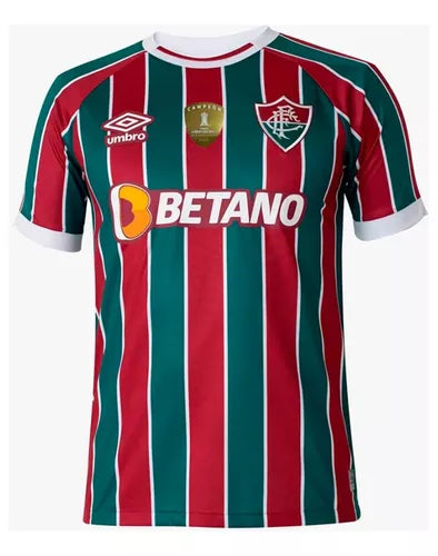 Camisa Fluminense Home 23/24 + Patch Campeão Libertadores - Umbro Torcedor Masculina