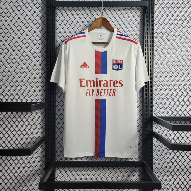 Camisa Lyon Home 22/23 - Adidas Torcedor Masculina