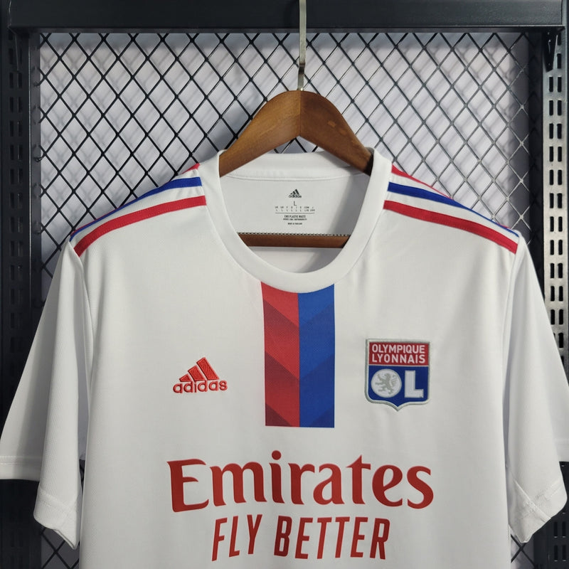 Camisa Lyon Home 22/23 - Adidas Torcedor Masculina