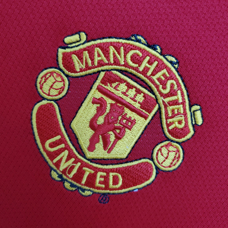Camisa Manchester United Titular 04/06 - Versão Retro - Manga Comprida